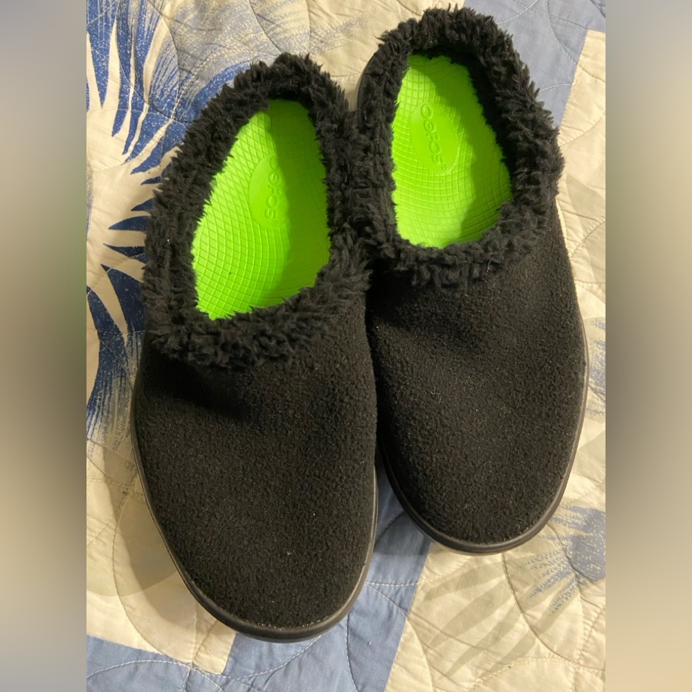 Oofos Black Oocoozie Washable Mule